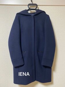 IENA 二重織り シャルムフード付きコクーンコート36