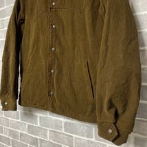 TENDERLOIN テンダーロイン SADDLE CORDUROY JKT サドルコーデュロイジャケット S ブラウン ボア_画像3