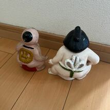郷土玩具　お相撲さん　貯金箱　レトロ 民芸　土人形　置物_画像6