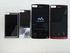 ユ■/Zこ7202　SONY ソニー WALKMAN ウォークマン NW-A45、NW-A25、NW-Z1070他 訳ありジャンク 4台セット 保証無