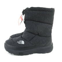 新品◆THE NORTH FACE◆撥水 保温 NUPTSE BOOTIE WOOL 5 ヌプシ ブーティー ウール 25.0cm チャコール◆ノースフェイス NF51978◆J1358_画像3