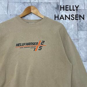 HELLY HANSEN ヘリーハンセン スウェット トレーナー ビッグプリントロゴ 裏起毛 00s y2k アウトドア サイズM 玉FL3231