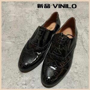  new goods 20900 jpy VINILO vi knee ro Spain made race up shoes Wing chip leather dress shoes size 39 25.5. sphere FL2891