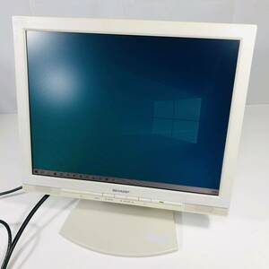 ジャンク 通電 VGA入力OK 中古動作品 液晶モニター SHARP LL-153A-W #3