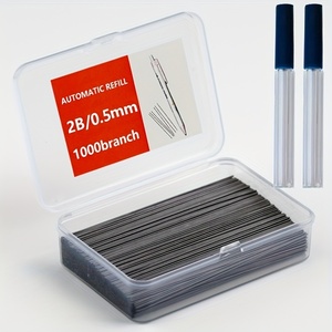 シャープペン シャープ芯 1000本セット 0.5 シャー芯 シャープペンシル替芯 6㎝ 業務用 お得セット y18
