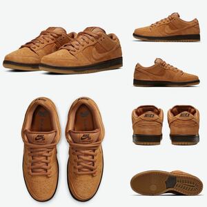 27.5cm NIKE SB DUNK LOW PRO WHEAT MOCHA ナイキ エスビー ダンク ロー プロ ウィート モカ BQ6817-204 スエード レザー 茶 新品未使用