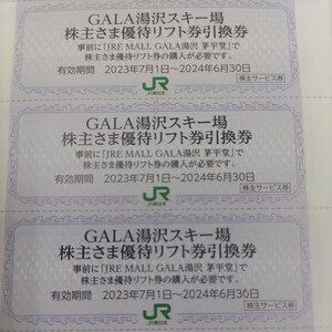 ＪＲ東日本優待券のガーラ湯沢スキー場リフト20%割引券3名様27円（送料込み90円）その他枚数も格安に出品しております。