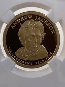 【1円～綺麗 】PF69UC 2008 アメリカ第7代大統領 ANDREW JACKSON 銅貨 SEVENTH PRESIDENT アンドリュー・ジャクソン アンティークコイン $1