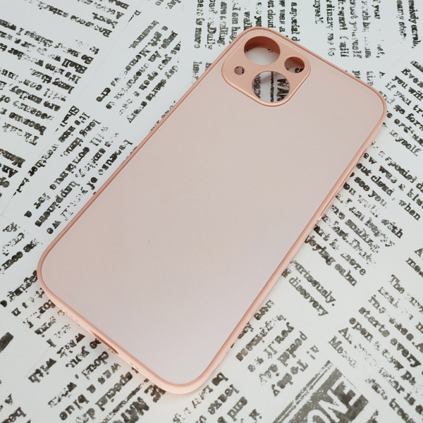 iPhone 13mini ガラス背面シリコンケース (29)ピンク (4)