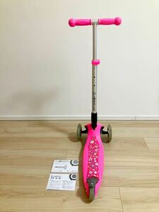  beautiful goods tire . shines scooter globber primo foldable fantasy lights assembly type instructions etc. equipped pink 