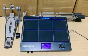 ALESIS SAMPLE PAD PRO アレシス プロフェッショナル・ドラムパッド・コントローラー Roland スタンド ジャンクキックペダル付き