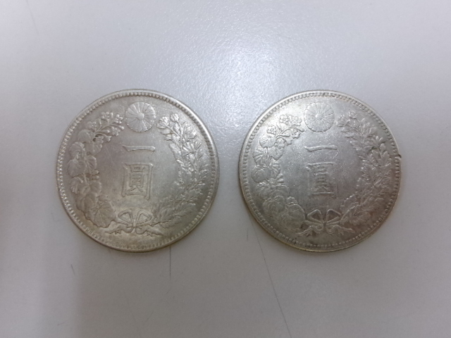 最新作売れ筋が満載 新１円銀貨（小型）明治37年銘 旧貨幣/金貨/銀貨