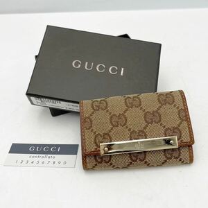 グッチ GUCCI キーケース 127048・0959 6連 アクセサリ 小物 鍵入れ GG【NK4129】