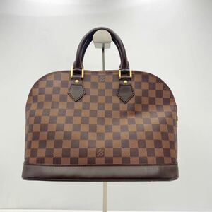 廃盤LOUIS VUITTON ダミエ アルマ N51131 ハンドバッグ ルイ ヴィトン バッグ おまけ カデナ キーなし ダミエアルマ(旧)【NK4160】