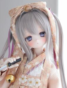 カスタマー様作DDH-０１SW肌メイクカスタム品（ヘッド・アイ1種・ウィッグ）