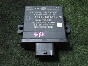 インボイス対応 シトロエン C4 ピカソ 1.6Tエクスクルーシブ・B585FTP 2009・ヘッドライトコンピューター・9682408680 HELLA