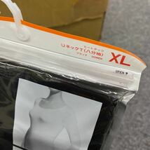 11712 新品　3枚セット　ユニクロ ヒートテック XL クルーネック　Uネック 長袖　八分袖　レディース　黒 _画像4