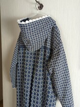 **handmade**　Cottonデニム刺繍　前ボタン　フード羽織りコート　ハンドメイド_画像10