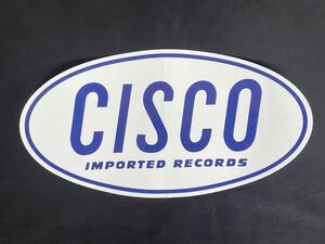 新品未使用 渋谷 レコードショップ CISCOステッカー Records Shop シスコ Hip-Hop Reggae トランス EDM ハウス テクノ R&B 横35cm 縦18.5cm