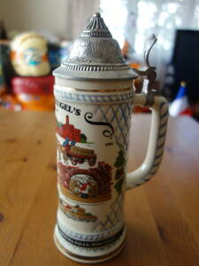 LEINENKUGEL'S /lainen Koo gel / 125 anniversary commemoration goods / ceramics Via mug / beer mug 