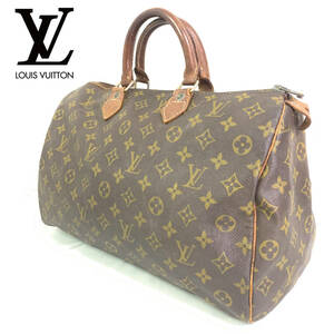 LOUIS VUITTON スピーディ35 オールド ルイヴィトン モノグラム レザー PVC 60s 70s M41524 M41107 ハンドバッグ ミニボストンバッグ