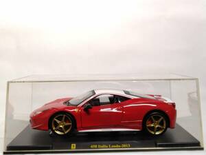 ●37 DeA デアゴスティーニ 隔週刊レ・グランディ・フェラーリ・コレクション Le Grandi Collection No.37 Ferrari 458 Italia Lauda-2013