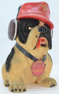 当時物 非売品 Technics テクニクス ブルドック 置物 犬飾り 陶器製 インテリア 昭和 ターンテーブル オーディオ パナソニック Ha-894T