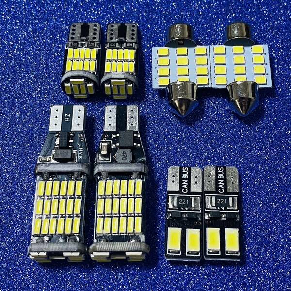 フルセット！超爆光！トヨタ プロボックス NHP160V バックランプ ポジション ナンバー灯 T10 LED ルームランプ ホワイト 8個セット