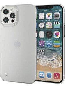 V-93 エレコム iPhone 12 Pro Max ケース Qi充電対応 ハード ストラップホール付 クリア PM-A20CPVSTCR