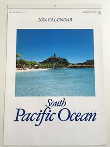 ☆2024年・令和6年版　壁掛カレンダー☆　パシフィックオーシャン　South Pacific Ocean