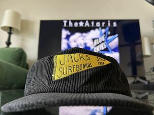 USA CA Jack's Surfboards コーデュロイキャップ イエローロゴ