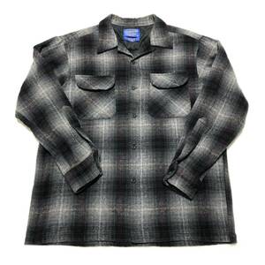 PENDLETON ペンドルトン ビンテージ ウールシャツ 90s オンブレ　チェック柄　長袖シャツ