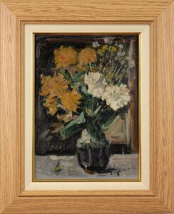 Art hand Auction Ichiro Takeuchi Blumen Ölgemälde [Authentizität garantiert] Gemälde - Hokkaido Gallery, Malerei, Ölgemälde, Stillleben