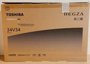 【TOSHIBA◆東芝 REGZA◆レグザ 24V型 液晶テレビ 24V34】ハイビジョン/映像機器/元箱入り/A510-461