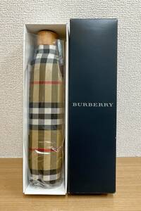 【BURBERRY バーバリー 折りたたみ傘】ノバチェック/55cm/箱入り/未使用/T511-351