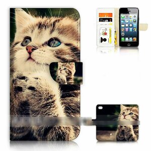 iPhone 15 iPhone 15 Pro 祈る猫 子ネコ キャット スマホケース 手帳型ケース スマートフォン カバー