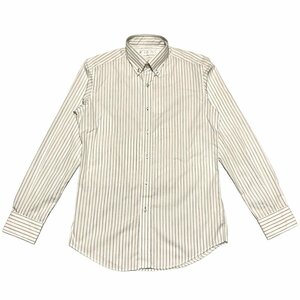  new goods regular 70%OFF BUONA GIORNATA BG Buona Giornata dress shirt LL white blue black stripe button down hi557x