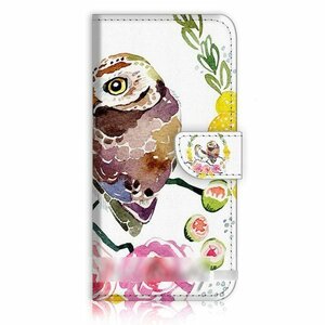 iPhone 15 Pro Max iPhone 15 Plus 花柄 鳥 キュート スマホケース 手帳型ケース スマートフォン カバー