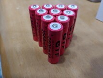 【送料格安　単３型　リチウムイオン電池　Li-ion　3.7v 2500mAh 保護回路　10本セット　AA　14500　電圧調整に】_画像1