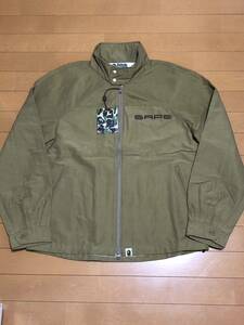 BAPE rain jacket beige new goods unused goods tag attaching L size 