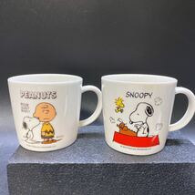 ピーナッツ スヌーピー マグカップ フォトフレーム 5点セット 陶器製 コップ 写真立て グッズ チャーリーブラウン PEANUTS 中古 現状品_画像3