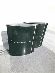 [ junk ] tube 1V51 SONY PlayStation3 PlayStation 3 body CECHH00 2 pcs. set electrification OK. seal seal equipped operation not yet verification scratch equipped 