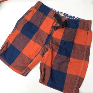  Wild Things × Kato WILD THINGS KATO cotton shorts orange navy S size LOT-OWO019