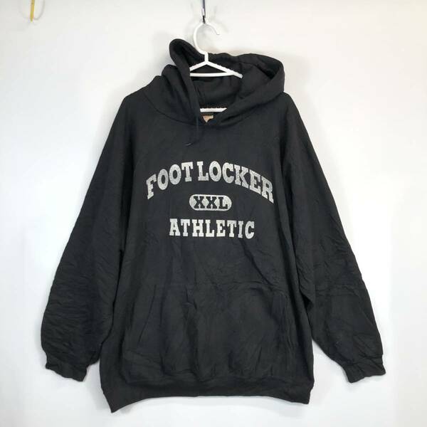 90s カナダ製 Foot Locker フットロッカー スウェットパーカー ブラック XLサイズ