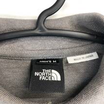 The North Face ノースフェイス 長袖ポロシャツ ダークグレー系 メンズMサイズ 日本製 NT-5181_画像3