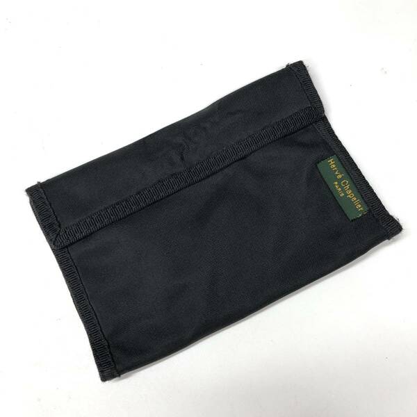 フランス製 エルベシャプリエ 二つ折り 財布 ナイロン ブラック