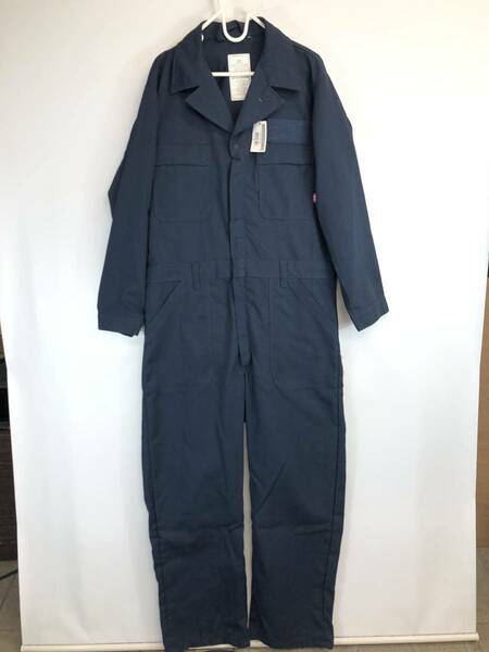 タグ付き 16年 米軍 カバーオール つなぎ U.S.NAVY COVERALL UTILITY FR赤タグ Flame Resistant 42R 難燃素材