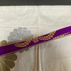 正絹振袖用帯締め　礼装　紫色　和装小物