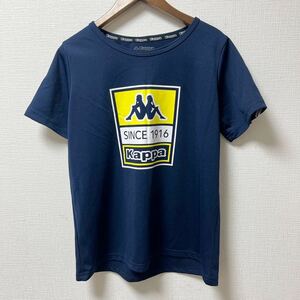 kappa カッパ レディース 半袖 Tシャツ トレーニングウエア Lサイズ ネイビー ポリエステル