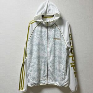 adidas NEO LABEL アディダス ジャージ パーカー Lサイズ ホワイト ポリエステル